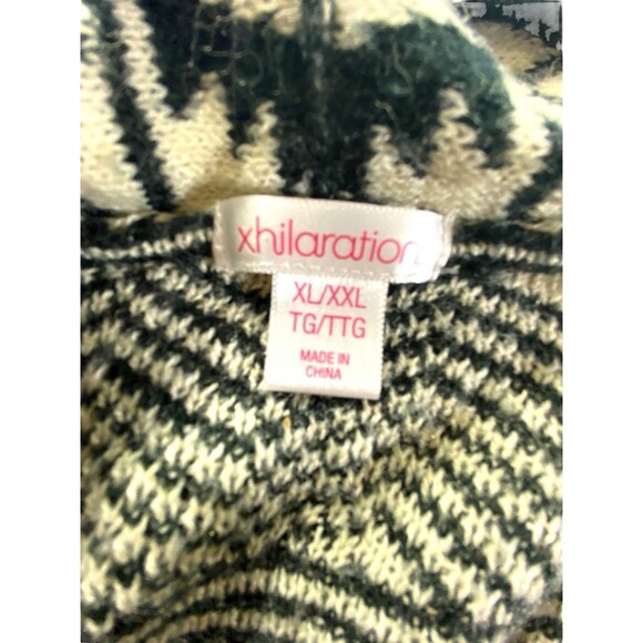 Xhilaration Open Front Aztec Sweater Waterfall Cardigan Tribal Size XL/XXL - Picture 2 of 11
